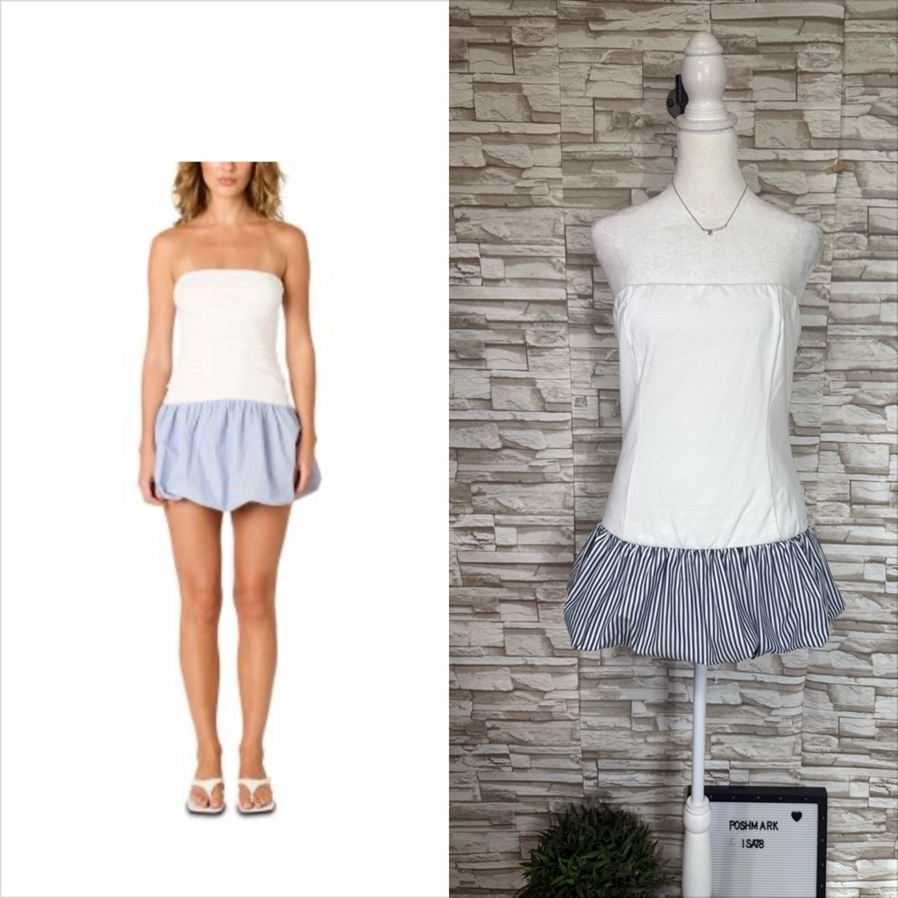 KALIFASHIONS Large Strapless Bubble Mini Dress/ Top